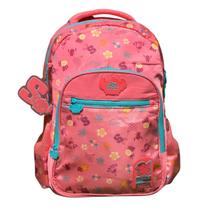 Mochila Costas Stitch Escolar Infantil Tsum Rosa Florido Clio