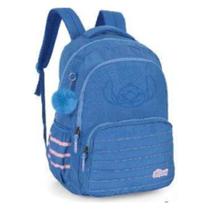 Mochila Costas Stitch Luxcel Escolar Feminina Original