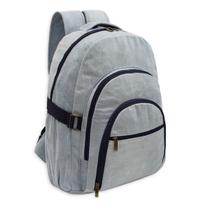 Mochila Costas Tecido Jeans Feita Mao Reforçado Juvenil Trabalho Escola Estudante Viagem