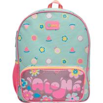 Mochila Costas Unicórnio Aloha Frutas Verde Água Puket
