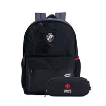 Mochila Costas Vasco Da Gama Universitária E Estojo Duplo Cor:Preto Mochila Costas Vasco Da Gama Universitária E Estojo Duplo Cor:Preto