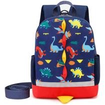 Mochila Cosyres Toddler Dinosaur Preschool com coleira para meninos 2-4Y