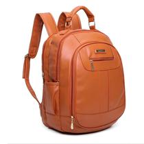 Mochila Couro Antifurto Feminina Bolsa Casual Impermeável
