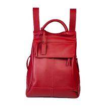 Mochila Couro Legítimo Malu Marsala Feminina Resistente e Confortável