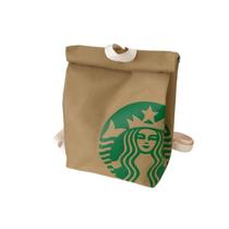 Mochila Creativa Retro de Lino con Diseño de Comida Rápida para Mujer y Hombre