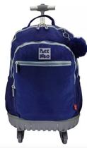 Mochila crinkle c/ carrinho aluminio 360 marinho 7140ma/24 packngo