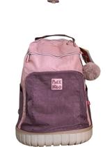 Mochila crinkle c/ carrinho aluminio hard wheels 7150rs/24 rose packngo