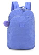 Mochila Crinkle Escolar Notebook Juvenil Violeta Com Pom Pom - luxcel