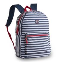 Mochila Cross Style Listras Estampa Juvenil Escolar Casual