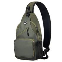 Mochila crossbody Sling Javolto para homens e mulheres Army Green Mochila crossbody Sling Javolto para homens e mulheres Army Green