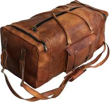 Mochila Cuero Leather, bagagem de 34 polegadas para homens e mulheres