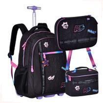 Mochila D Rodinha Rafa E Luiz C/ Estojo E Lancheira Youtuber