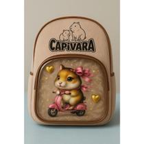 Mochila da Capivara de costas - passeio Fofa - Tamanho Pp