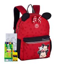 Mochila da Minnie Escolar Tsum Tsum Volta As Aulas Disney