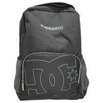 Mochila DC Shoes Cinza com Logo Frontal e Bolsos Laterais