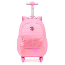 Mochila De 4 Rodinhas Escolar Menina Just Candy Matelasse