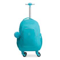 Mochila de 4 Rodinhas Feminina Juvenil Pop Fun Azul Claro 0226814033001