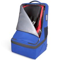 Mochila de assento de carro Koah para viagens aéreas impermeável azul escuro