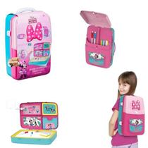 Mochila De Atividades Da Minnie Com Canetinhas E Acessórios - Multikids