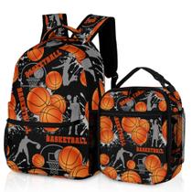 Mochila de basquete SKYIGC leve com lancheira de 17 polegadas Mochila de basquete SKYIGC leve com lancheira de 17 polegadas