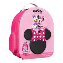 Mochila de Beleza da Minnie Multikids 8 Peças BR2187 Rosa