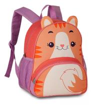 Mochila De Bichinhos Zoo Infantil Menina Clio Pets Vaca Gata Girafa CP24021D