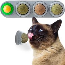 Mochila de brinquedo Catnip Ball para gatos, de parede, comestível, com mais de 3 meses