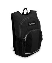 Mochila de Caminhada Everest Mini Black - 0,9kg - 10x4,5x16cm com Bolsos