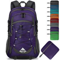 Mochila de caminhada IGOLUMON leve 40L impermeável roxa Mochila de caminhada IGOLUMON leve 40L impermeável roxa