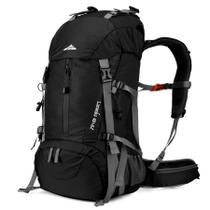 Mochila de caminhada Loowoko 50L impermeável com capa de chuva 45+5L Mochila de caminhada Loowoko 50L impermeável com capa de chuva 45+5L