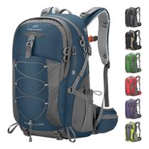 Mochila de caminhada Maelstrom 40L impermeável com capa de chuva azul