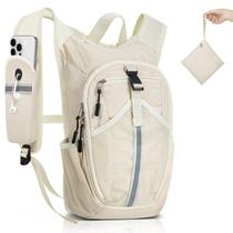 Mochila de caminhada TUIKEN Small 15L leve dobrável bege Mochila de caminhada TUIKEN Small 15L leve dobrável bege