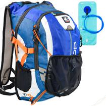 Mochila de Camping 18L Hidratação com Refil de Água 2L Espaçosa Confortavel Bolsos laterais Alça de Ombro Fecho de segurança Ciclismo Camping Corridas Viagens