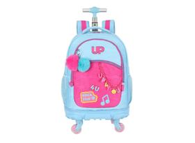 Mochila De Carrinho 4 Rodas Notebook Up4you Azul Claro Luxcel