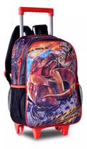 Mochila de Carrinho Escolar Clio TX23012K Dinossauro T-Rex Attack Mochila de Carrinho Escolar Clio TX23012K Dinossauro T-Rex Attack