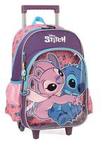 Mochila de Carrinho Escolar Disney Stitch
