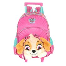 Mochila de Carrinho Escolar Infantil Luxcel Patrulha Canina Pelúcia Cor:Skye Mochila de Carrinho Escolar Infantil Luxcel Patrulha Canina Pelúcia Cor:Skye