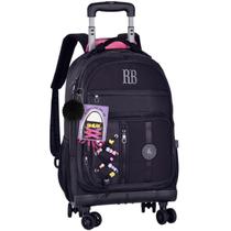 Mochila de Carrinho Infantil Escolar Rebecca Bonbon RB Feminina Material Reforçado Compartimentos Espaçoso para Criança Menina Mochila de Carrinho Infantil Escolar Rebecca Bonbon RB Feminina Material Reforçado Compartimentos Espaçoso para Criança Menina