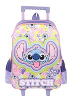 Mochila de Carrinho Infantil Meninas Escolar Stitch Original