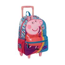 Mochila De Carrinho Infantil Peppa Pig Escolar Feminina