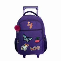 Mochila De Carrinho Lili July Feminino Juvenil Porta Note Mochila De Carrinho Lili July Feminino Juvenil Porta Note