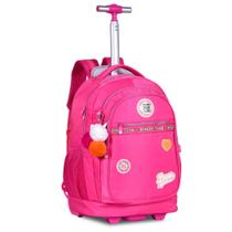 Mochila de Carrinho Mala Bolsa Rebecca Bonbon Preto Rosa Azul Fashion Juvenil Escolar Feminino Clio Mochila de Carrinho Mala Bolsa Rebecca Bonbon Preto Rosa Azul Fashion Juvenil Escolar Feminino Clio