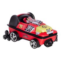 Mochila De Carrinho Mickey Infantil 3d Impermeável Escolar