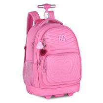 Mochila de Carrinho Soft com Matelassê Rebecca Bonbon Juvenil Escolar Viagem