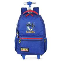 Mochila De Carrinho Sonic Azul Infantil Mochila De Carrinho Sonic Azul Infantil
