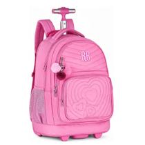 Mochila de Carrinho Troller 18,5" Rebecca Bonbon RB24673 Rosa Pink