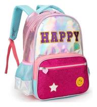 Mochila de casta infantil Happy holográfica Mochila de casta infantil Happy holográfica