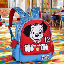 Mochila De Costa 101 Dálmatas Infantil Com Detalhes Disney Escolinha