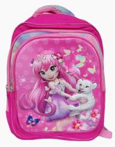 Mochila De Costa 41CM 3D Unicornio/Dinossauro/Sereia/Carro Racing Fast/Princess/Foguete/Astronauta