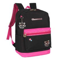 Mochila De Costa Amigos Da Hello Kitty Chococat Preto Luxcel